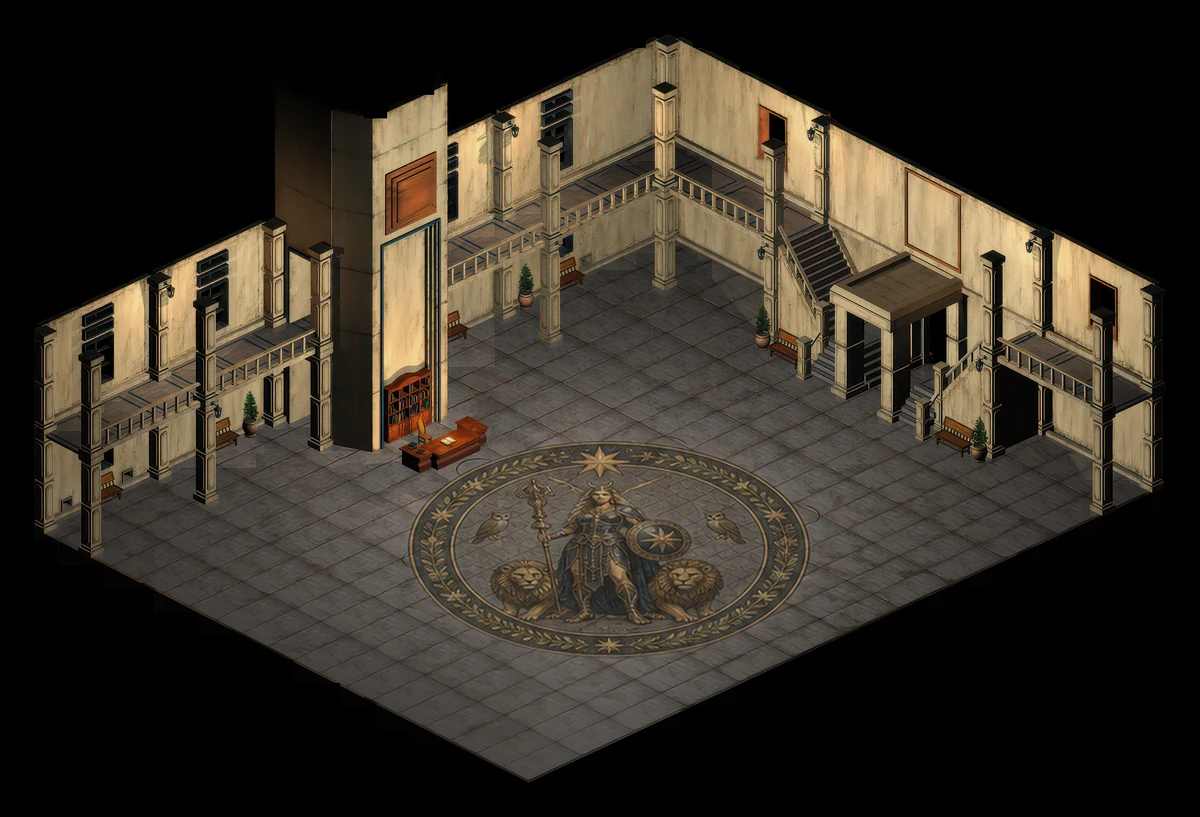 Uruk City Hall map overview