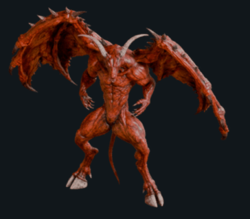 Demon attack animation