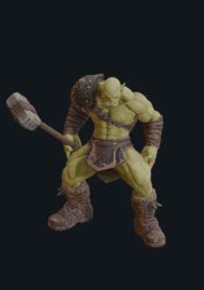 Orc-Mage attack animation