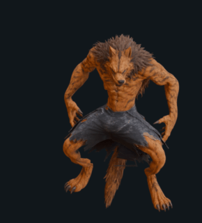 WereWolf attack animation